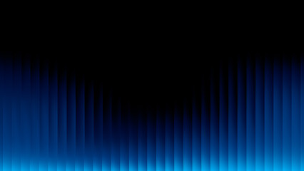 Grainy blue Gradient Glass Lines Effect Black Background Futuristic Cool Glow Soft Waves Animation Vertical Lines Ribbed Texture Gradient Lighting Modern