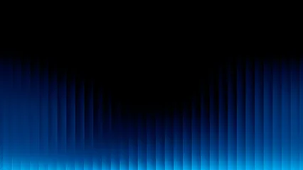Fototapeten Fraktale Wellen Grainy blue Gradient Glass Lines Effect Black Background Futuristic Cool Glow Soft Waves Animation Vertical Lines Ribbed Texture Gradient Lighting Modern  © RIHAN