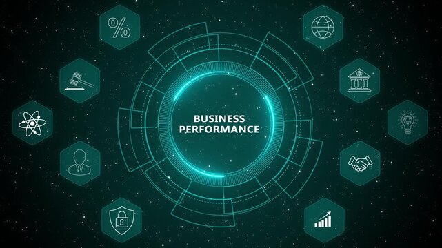 Advanced business performance analytics dashboard with enterprise productivity monitoring, strategic management insights, and digital corporate evaluation visualization