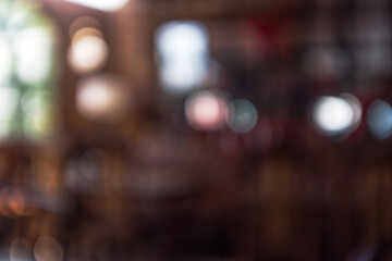 Warm tone bokeh light background