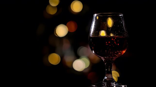 octet. Elegant goblet glass with red wine against dark sophisticated background. bar promotions, beverage menus, designed for product packaging and bar promotions, used by it administrators.