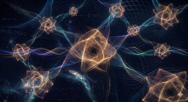 Abstract String Theory Concept: Multidimensional Space-Time Curvature and Quantum Gravity Interaction with Vibrating Energy Manifold