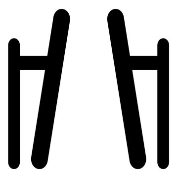 Pause bars icon media control symbol