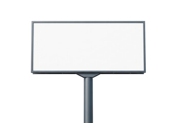 Fototapeta premium A blank billboard sign isolated on transparent background