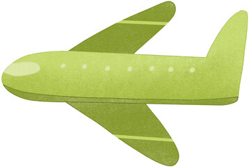 green airplane © Natthida Singson
