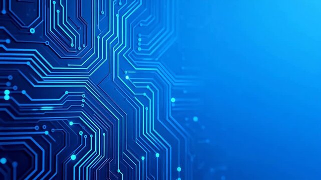 Blue circuit board pattern