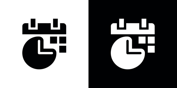 Black and white geometric on contrasting backgrounds