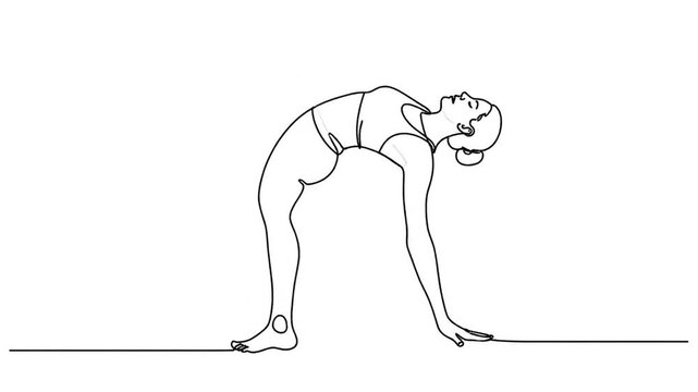 Minimalist continuous line art drawing of a human foot