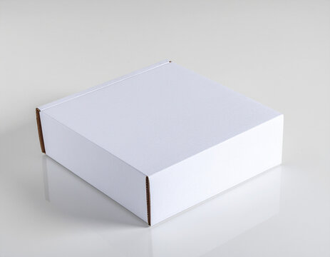 White Packaging Box Mockup