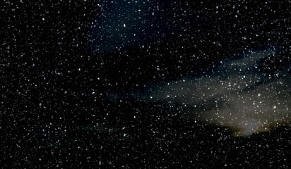 Space star shape sky night background, black starry cosmos abstract pattern dark blue science, textile cosmic galaxy astronomy decoration fantasy wallpaper landscape. © wing-wing