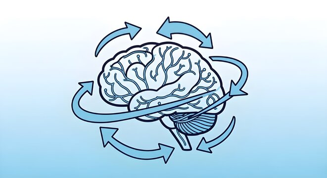 Imagen vectorial del icono del algoritmo de autoaprendizaje.
 Se puede utilizar para Cyberpunk.