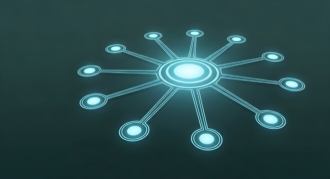 Icono de red de inteligencia artificial que representa la conectividad neuronal del aprendizaje autom&aacute;tico y la tecnolog&iacute;a de procesamiento de datos digitales.
 Ilustraci&oacute;n de s&iacute;mbolo de vector s&oacute;lido