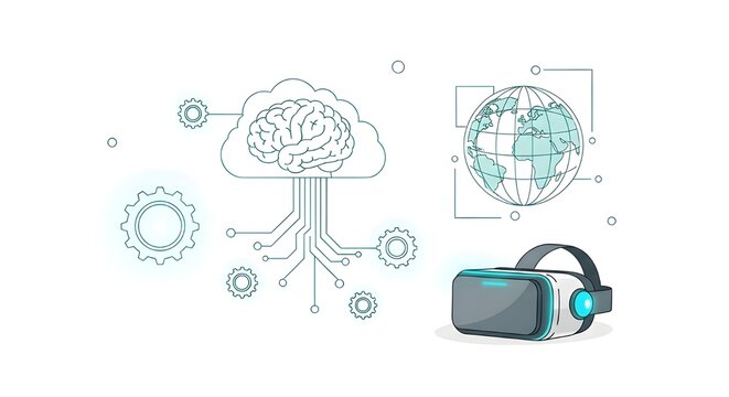 digital, centro de datos, an&aacute;lisis y soluci&oacute;n, clasificaci&oacute;n, algoritmo, automatizaci&oacute;n, conjunto de iconos de aprendizaje autom&aacute;tico ilustraci&oacute;n vectorial