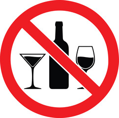 Do not drink alcohol in this area