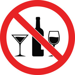 Do not drink alcohol in this area