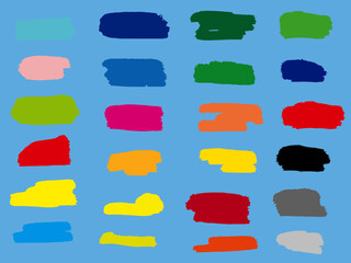 ペンキ、吹き出し、スウォッチ, イラレ, イラストレーター, イラストレーション,  © ちゃり丸ーCharimaru