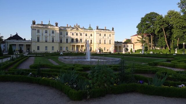 Slow Motion Branicki Palace is a historical edifice in Bialystok, Podlaskie Voivodeship, Poland. The palace complex with gardens, pavilions, sculptures, outbuildings and other structures.