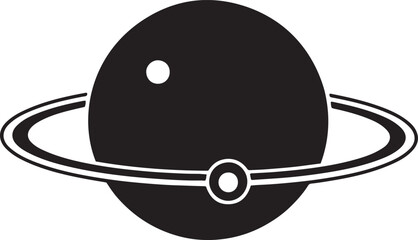 Saturn Planet Icon Illustration © Hayat Khan