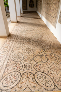 Mosiac floor in an old, Roman villa