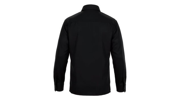 Stylish black jacket, displayed from the back