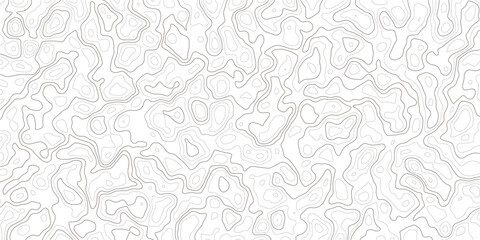 Gray topographic map lines on white background for design and texture_2 © MD.HUZZATULLAHISLAM