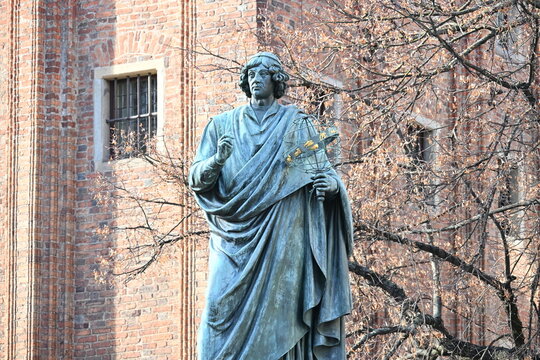 Nicolaus Copernicus Monument in Torun Historic Landmark
