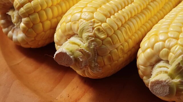 Close-up of fresh sweet corn.
