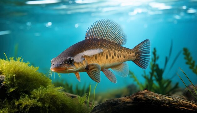 Spined Loach In Water