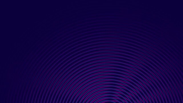 Symmetrical purple and blue arc lines forming a nested semi-circle pattern on a dark background symbolizing sunrise or structured growth in a digital landscape