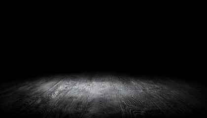 Superficie Oscura Con Iluminacion Tenue Fondo Negro