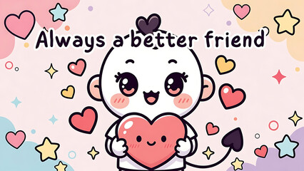 Obraz premium Inspirational Motherhood Friendship Support Quote