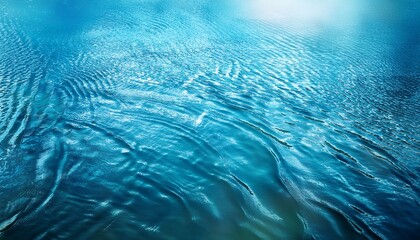 Light Blue Smooth Water Surface Natural Background