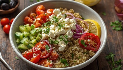 Nutritious Quinoa Bowl with Feta