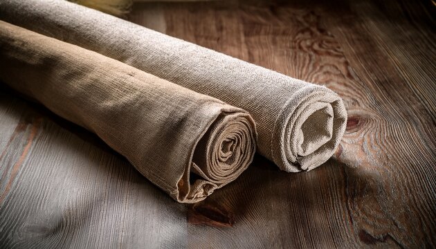 Rolls Of Natral Linen Fabric