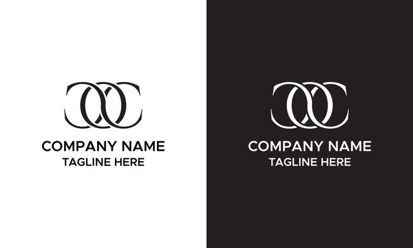 CCO logo design template with strong and modern bold text. Initial based vector logotype featuring simple and minimal typography. Trendy company identity.