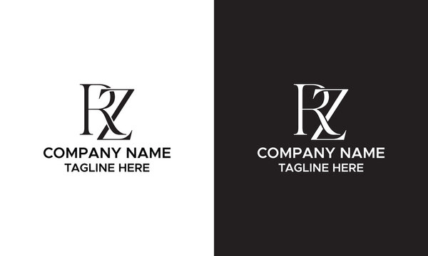 Initial rz letter logo with creative modern business typography vector template. Creative letter rz logo design.