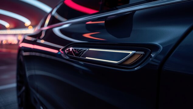 Touch-enabled car door handle, innovative technology in Asia
