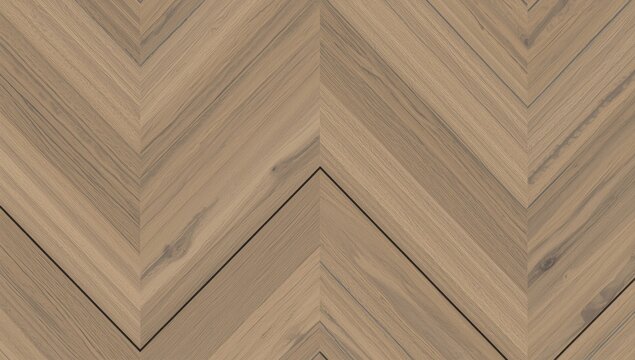 Natural white oak in a chevron or inverted V design; light brown wood with black grout. Suitable for wall panels and flooring; seamless texture