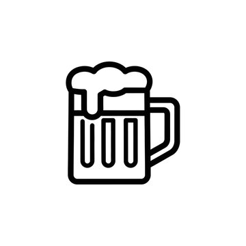 Refreshing Cold Beer in a Mug for Celebrations and Social Gatherings