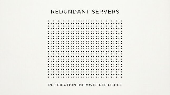 Redundant Servers Symbolizing Data Distribution and Resilience