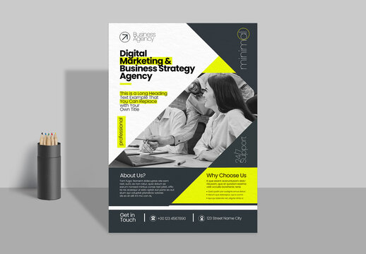 Modern Digital Marketing Business Agency Flyer Template