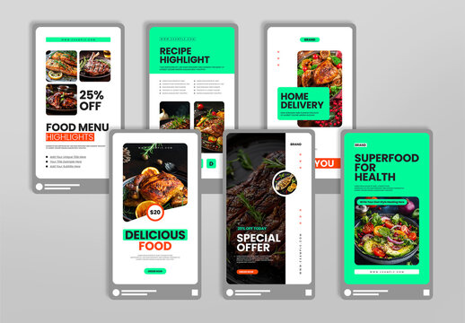 Delicious Food Promotion Social Media Story Template