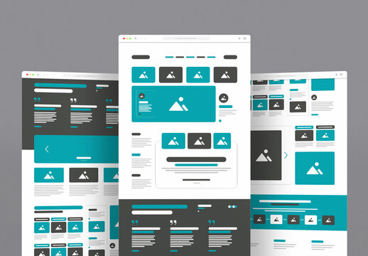 Wireframe Landing Layout