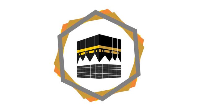 The Kaaba and its hexagonal frame