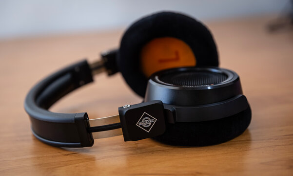 Professional Reference Audio Headset For Mixing Mastering And Music Production Editorial Use Only march 8 17 2026. Neumann NDH 30 Open Back Studio Monitoring Headphones