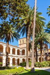 Garden of Palazzo Venezia palace in Rome, Italy