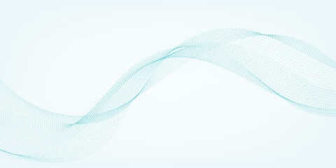 Blue Wave Flow Background