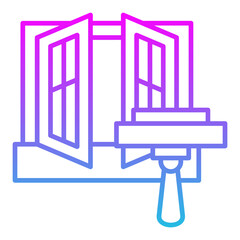 Fototapeta premium Window cleaning Icon