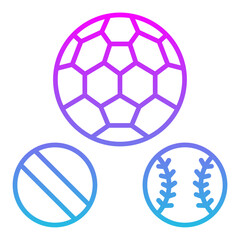 Obraz premium Sports balls Icon