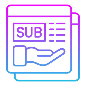 Subscription model Icon
